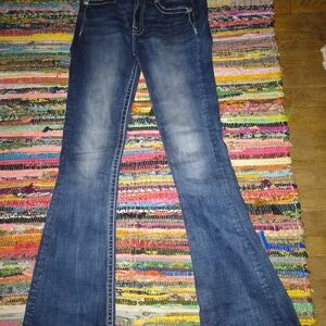 Miss Me Sz26 Long Blue Flared Women Jeans